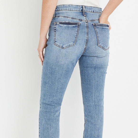 Silver Jeans Beau Boyfriend Curvy Mid Rise Ripped Jean sz 33 x 28 - Picture 5 of 15